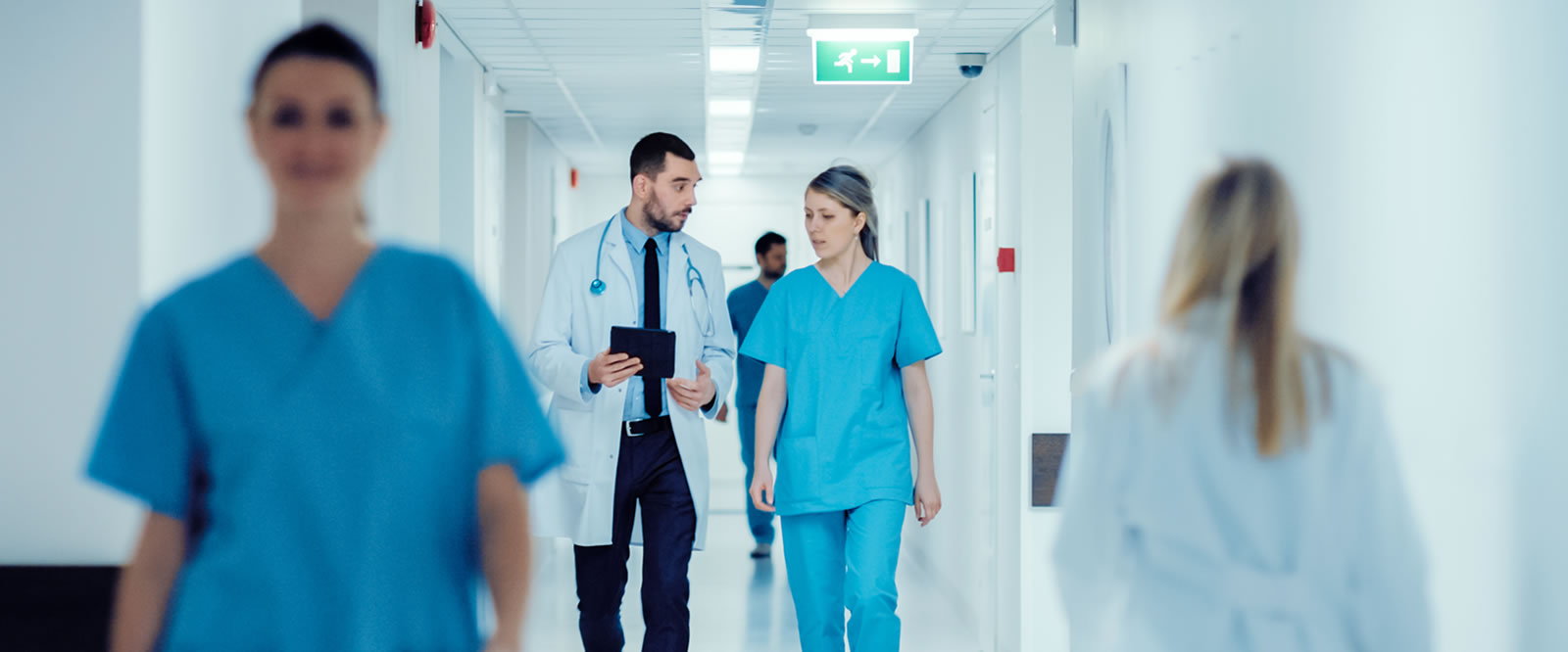 Image of a hospital hallway